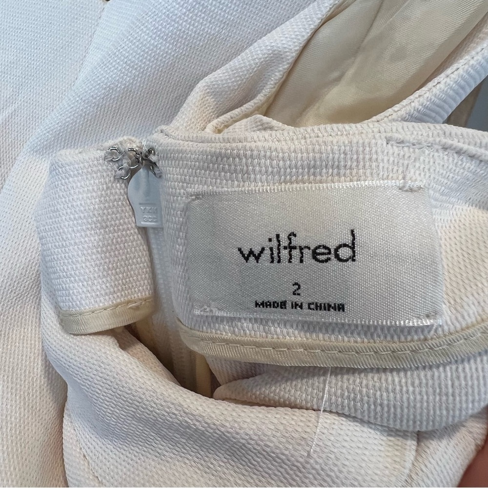 Wilfred Aritzia Ecoulement Tie Romper Ivory 2 Contemporary Minimal Quiet Luxury - Picture 3 of 5